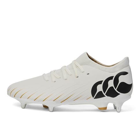 Canterbury Adults Speed Falcon Pro Soft Ground Rugby Boots - White - Outstep