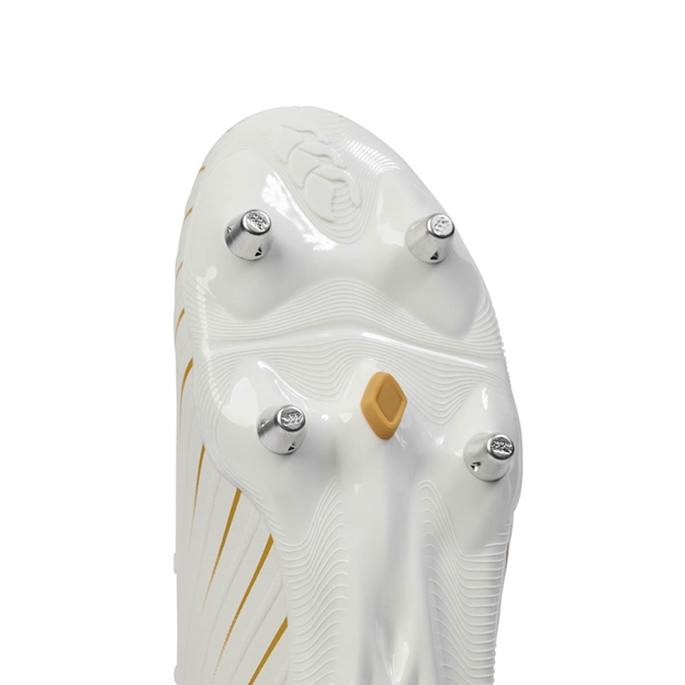 Canterbury Adults Speed Falcon Pro Soft Ground Rugby Boots - White - Top of Soleplate