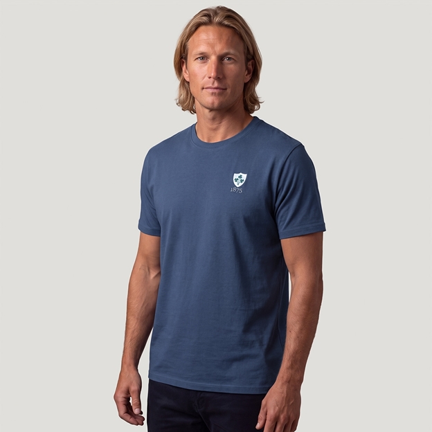 Ireland 1875 Mens T-Shirt Petrol Blue - Model Front View