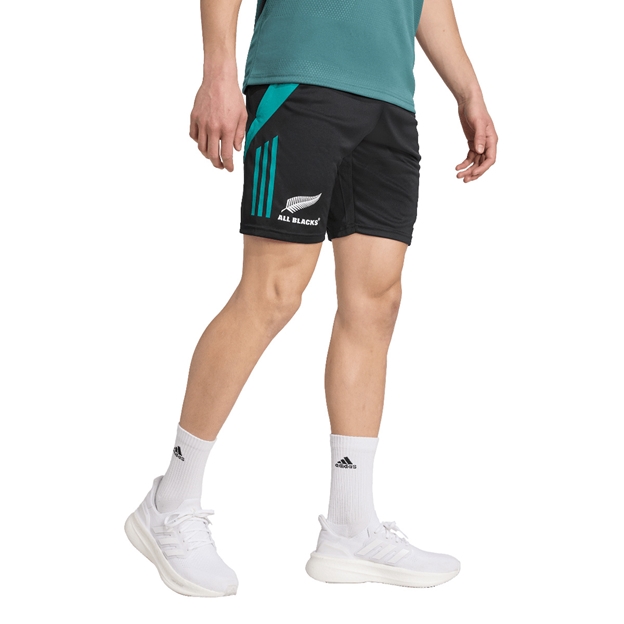 All Blacks Mens Gym Shorts 25/26 Black - Model Walking