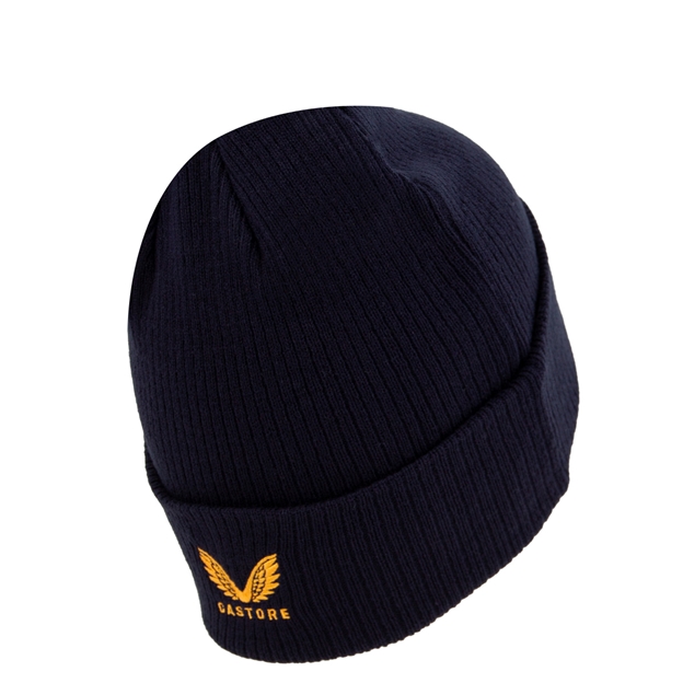 Leicester Tigers Adults Beanie 26/27 Castore Navy - Back View