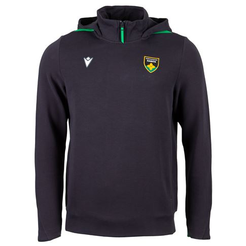 Northampton Saints Mens Travel Hoodie 26/27 Green - Front View