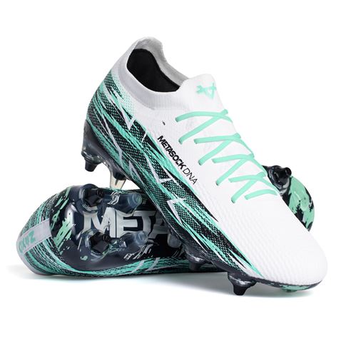 Oxen Adults Metasock Soft Ground Rugby Boots Cool Mint - Front