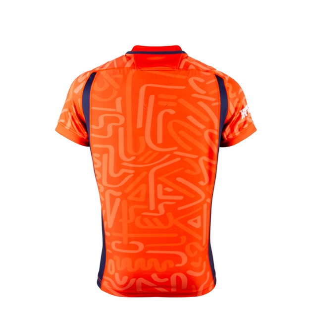 Edinburgh Kids Training Rugby Shirt  26/27 - Orange/Navy