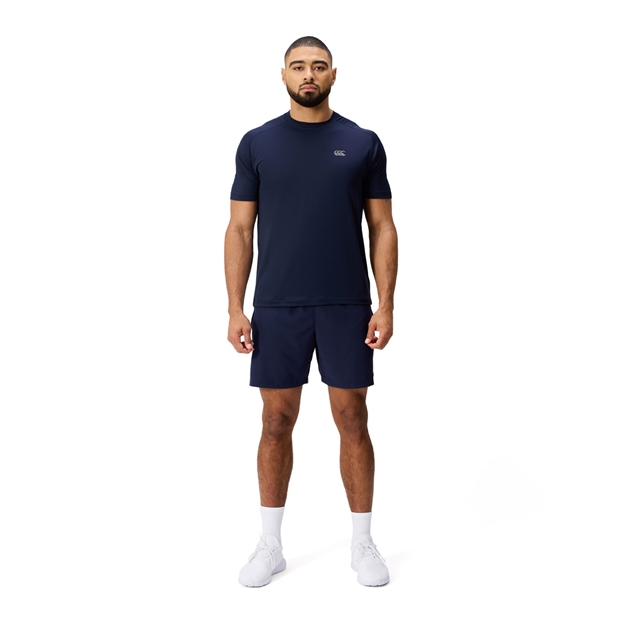 Canterbury Mens Tempo Training T-Shirt Navy - Model