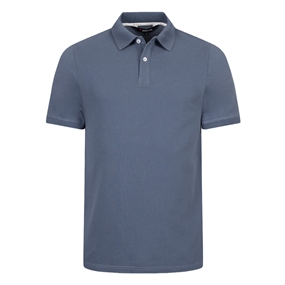 Rugby 1823 Adults Polo Shirt Petrol Blue - Front View