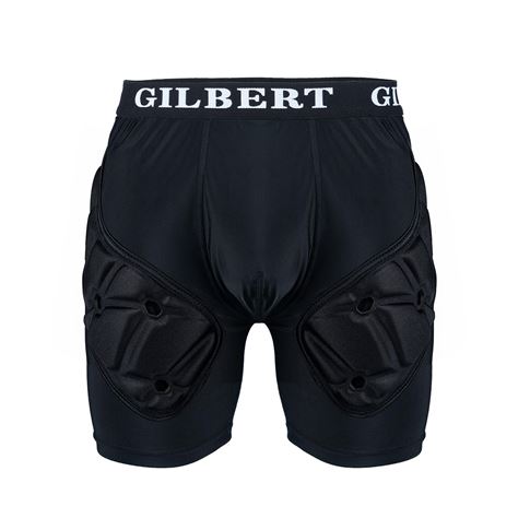 Gilbert Kids XP25 Protective Shorts Black - Front View