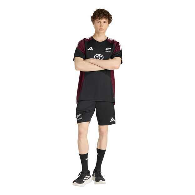 All Blacks Mens Gym Shorts 26/27 All Black - Model Standing View