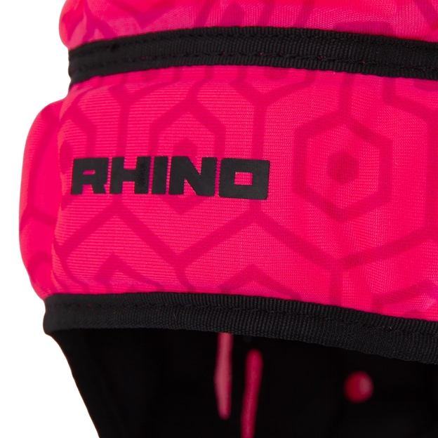Rhino Adults Pro Headguard Pink - Logo Close-up
