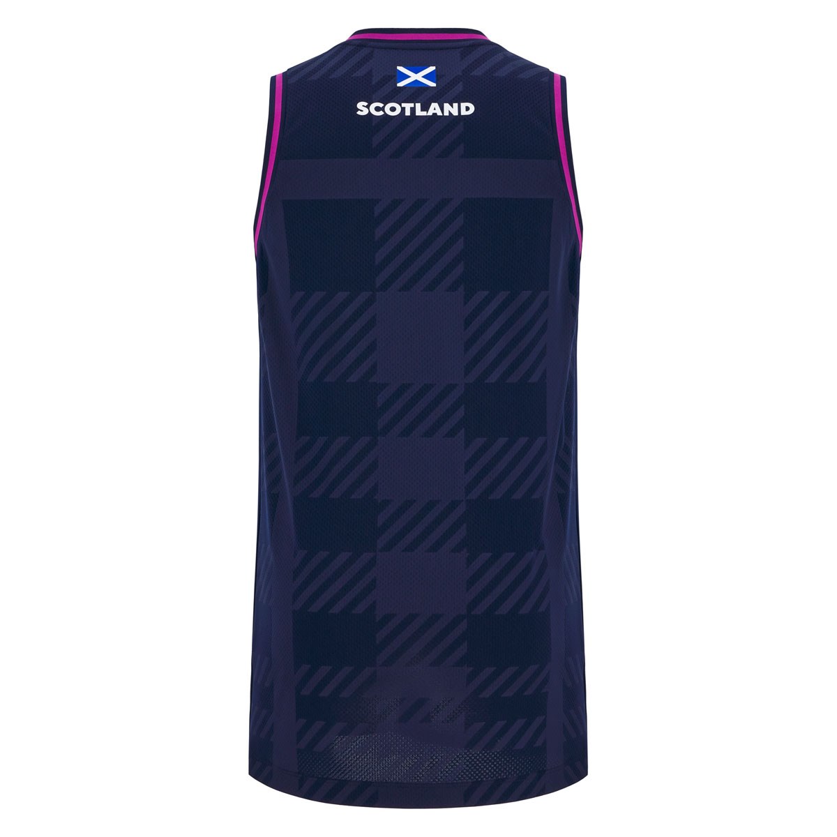 Scotland Mens Training Gym Singlet 25/26 Navy - Front