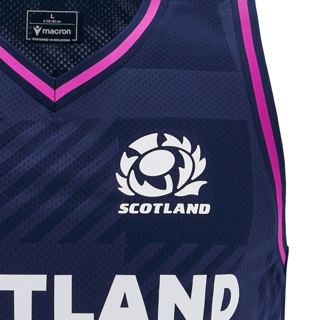 Scotland Mens Training Gym Singlet 25/26 Navy - SRU Thistle