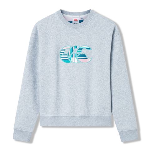 Canterbury Womens Uglies Training Sweatshirt Grey Marl - Front View
