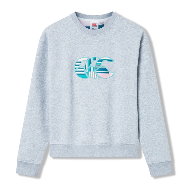 Canterbury Womens Uglies Training Sweatshirt Grey Marl - Front View