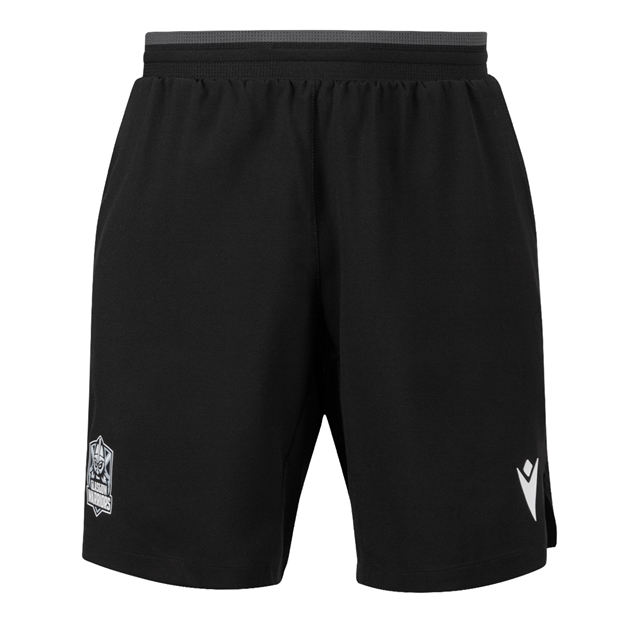 Glasgow Warriors Mens Training Shorts 26/27 Black - Front View