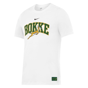 South Africa Springboks Mens Bokke T-Shirt 26/27 White - Front View