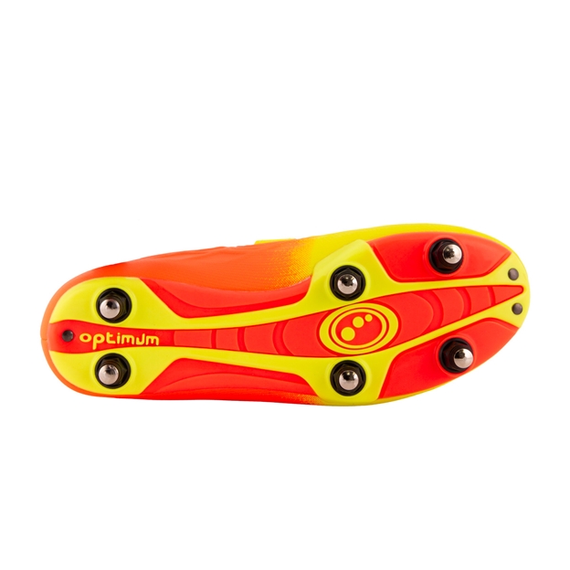 Optimum Kids Ignisio Easy Fasten Soft Ground Boots Yellow/Orange - Soleplate