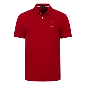Spain 1929 Heritage Polo Shirt Red - Front View