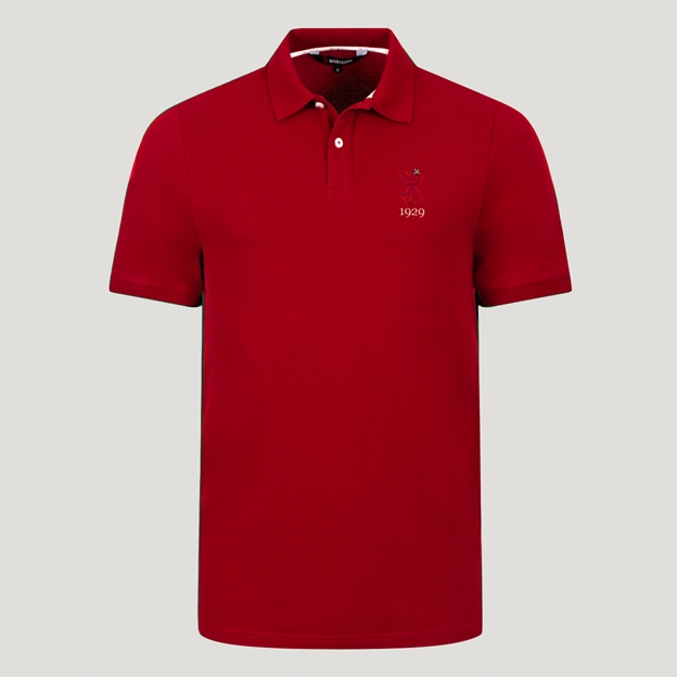 Spain 1929 Heritage Pure Cotton Polo Red - Front View