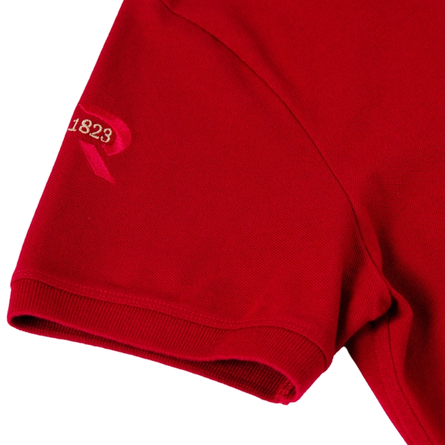Spain 1929 Heritage Polo Shirt Red - Sleeve Detail