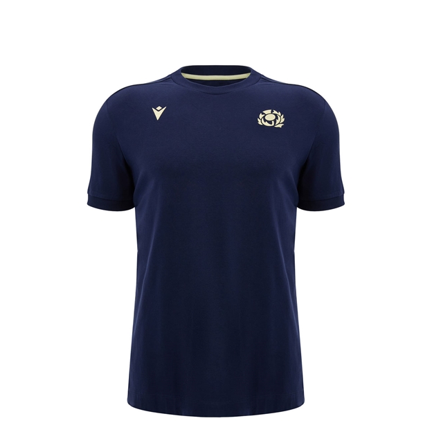 Scotland Kids Travel Cotton T-Shirt 26/27 Navy - Front View