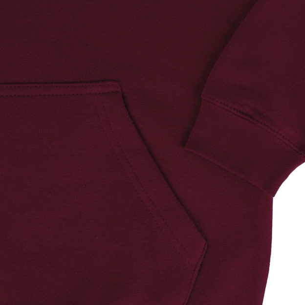 England Grand Slam 2026 Mens Hoodie Burgundy - Pocket Close-up