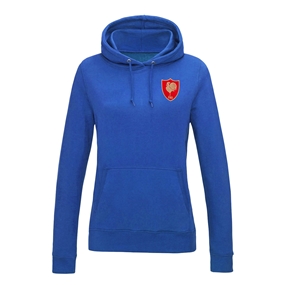 France Womens Classic Hoodie Royal - Front View