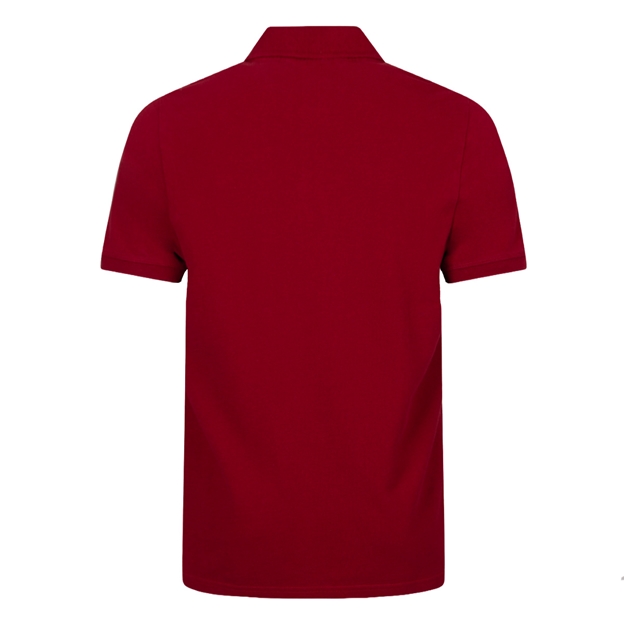 Rugby 1823 Adults Polo Shirt Claret - Back View