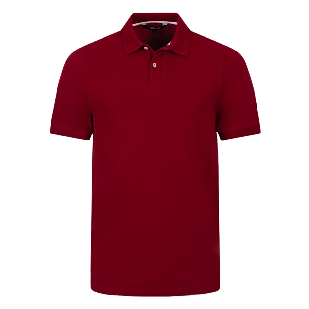Rugby 1823 Adults Polo Shirt Claret - Front View