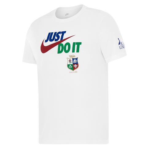 British & Irish Lions Mens Travel T-Shirt 2027 - White - Front