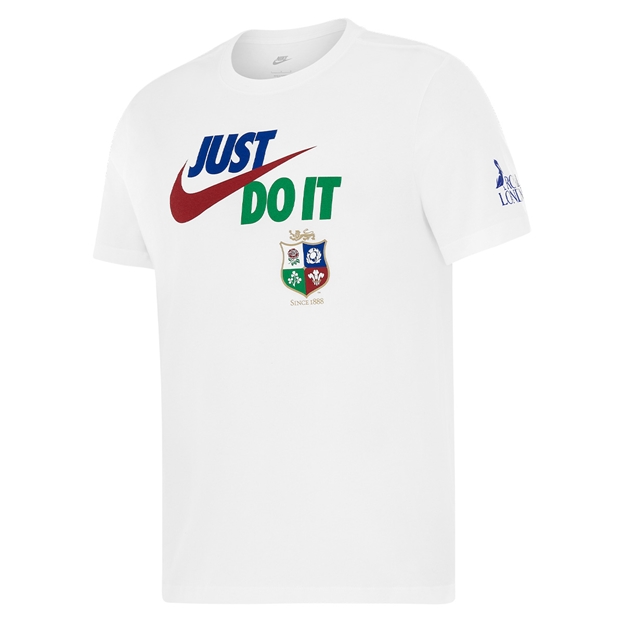 British & Irish Lions Mens Travel T-Shirt 2027 - White - Front