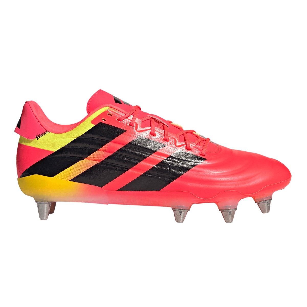 Adidas Adults Kakari RS Soft Ground Rugby Boots Solar Turbo - Pair View