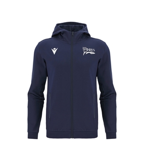 Sale Sharks Kids Cotton Hoodie 25/26 Navy - Front