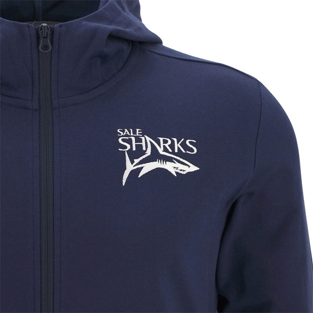 Sale Sharks Kids Cotton Hoodie 25/26 Navy - Sharks Logo