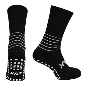 Atak Adults C Grip Mid Leg Socks Black - Front