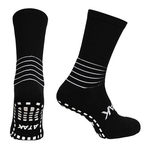 Atak Adults C Grip Mid Leg Socks Black - Front