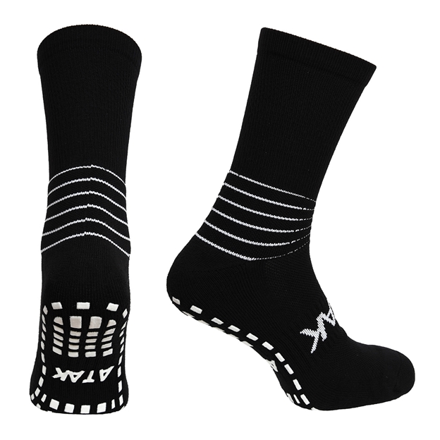 Atak Adults C Grip Mid Leg Socks Black - Front