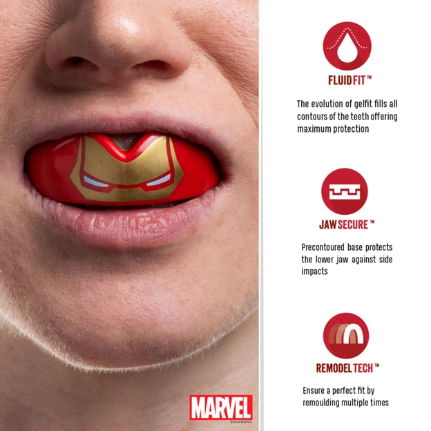 SafeJawz Marvel Iron-Man Mouthguard Feature Image