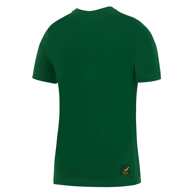 South Africa Springboks Mens Gradient Logo T-Shirt 26/27 Gorge Green - Back View