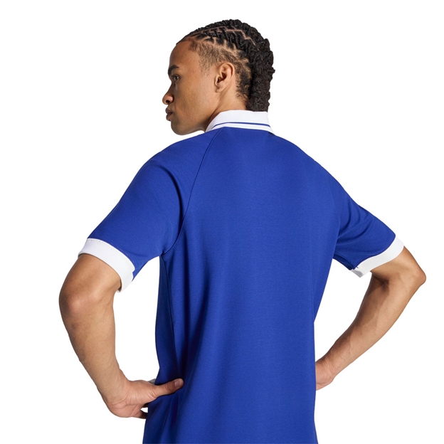France Mens Travel Polo 26/27 Mystery Ink - Model Back Detail Close-up