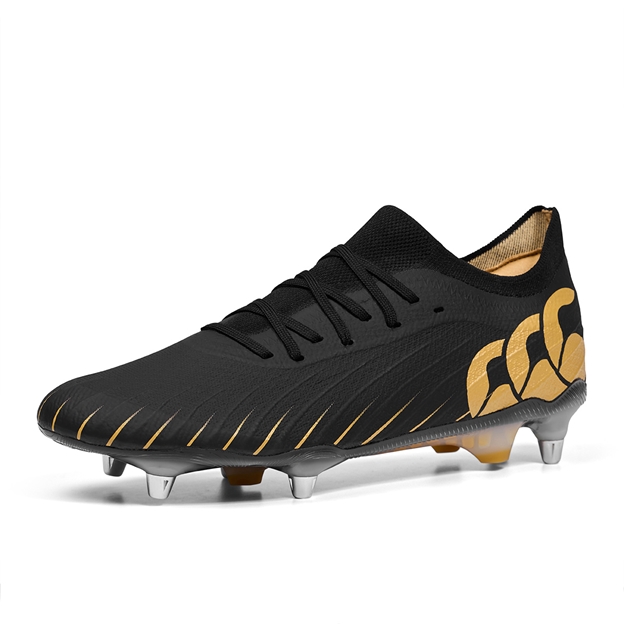 Canterbury Adults Speed Falcon Elite Soft Ground Rugby Boots Black - Front
