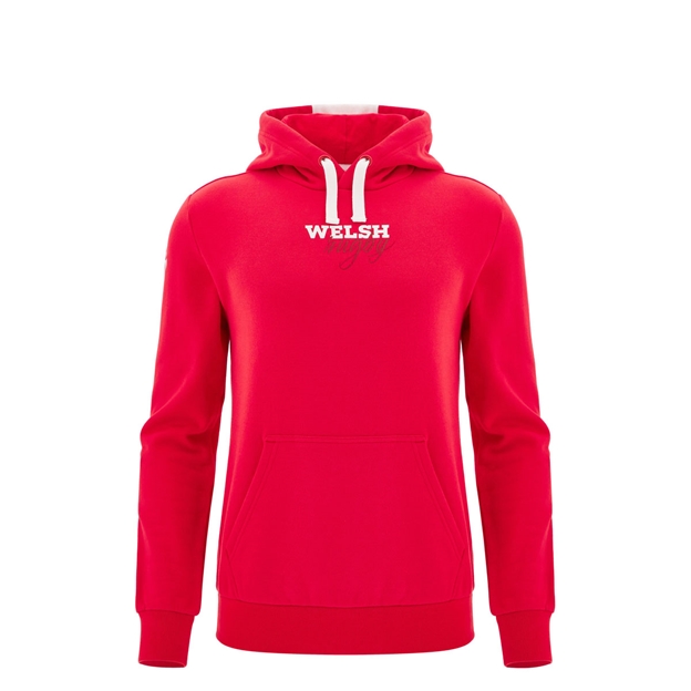 Wales Junior Fanline Hoodie 25/26 Red Front Shot