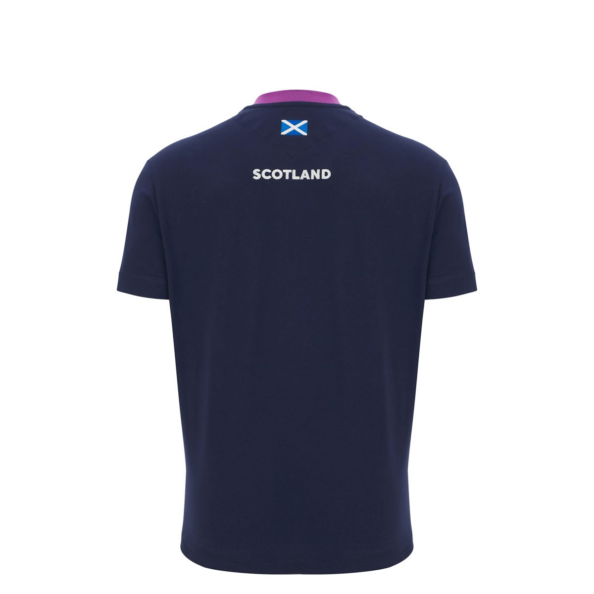 Scotland Junior Athleisure Cotton T-Shirt 25/26 Navy - Back