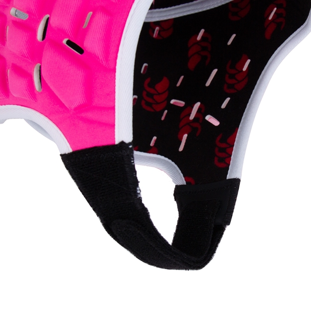 Canterbury Kids Raze Headguard Pink - Chin Strap