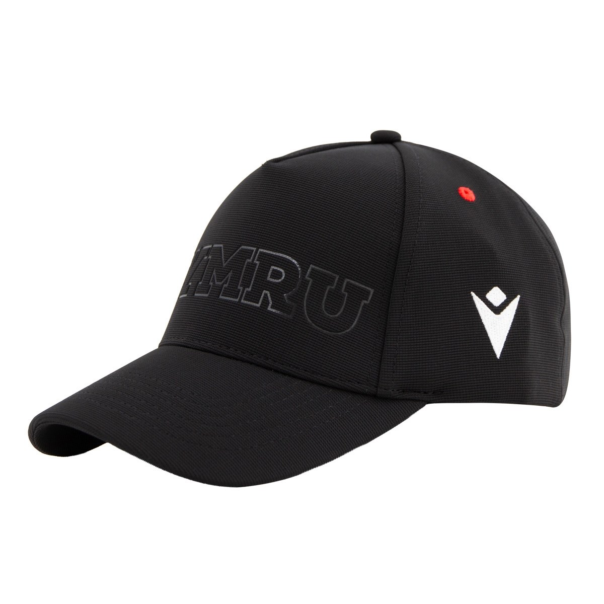 Wales Adults Baseball Cap 26/27 Black - Side View