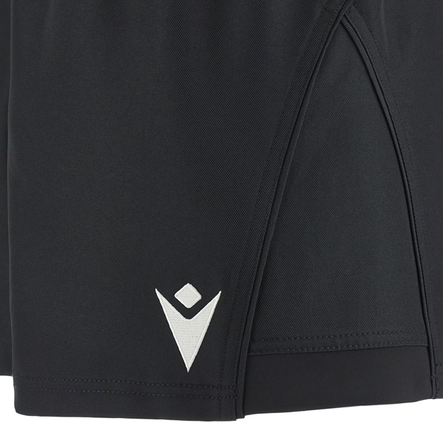 Barbarians Kids Home Rugby Shorts 25/26 Black - Macron Logo