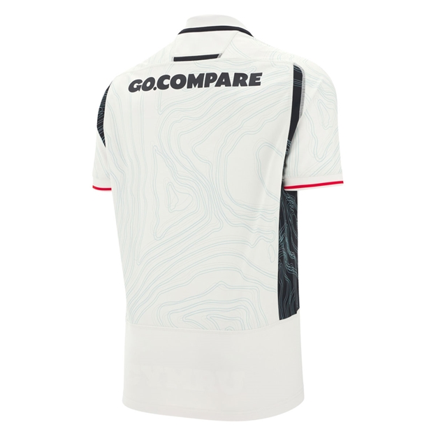 Wales Mens Away Rugby Shirt 25/26 White - Back