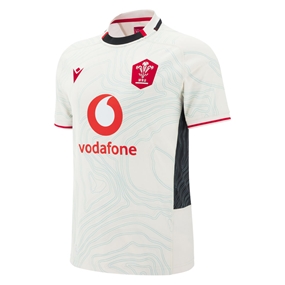 Wales Mens Away Rugby Shirt 25/26 White - Front