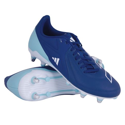 Adidas Adults RS-15 Elite Soft Ground Rugby Boots Team Royal Blue - Front View