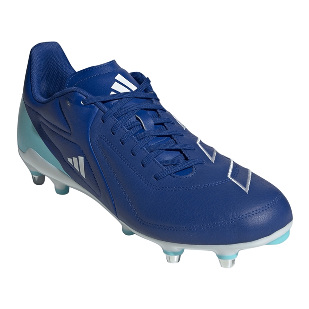Adidas Adults RS-15 Elite Soft Ground Rugby Boots Team Royal Blue - Front View