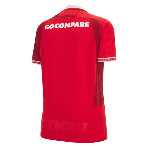 Wales Womens Home Rugby Shirt 25/26 Red - Back